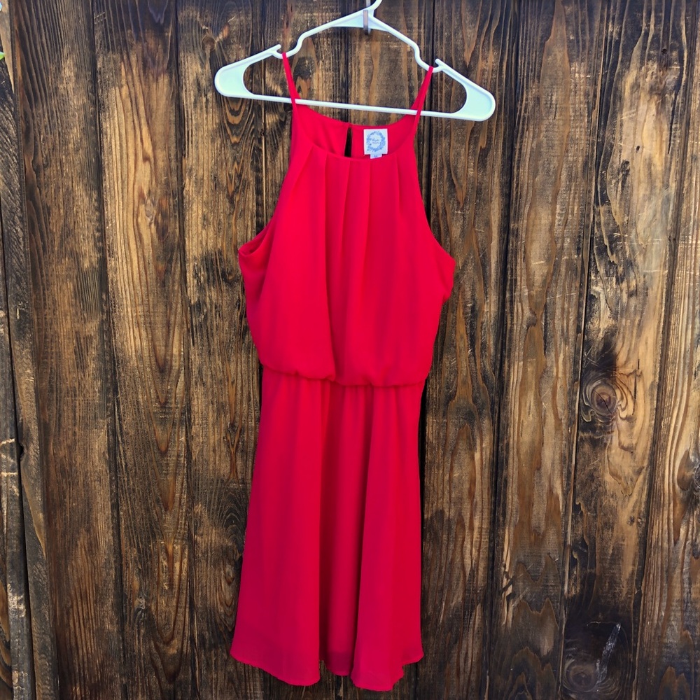 Sassy & Flattering Red Dress NWOT